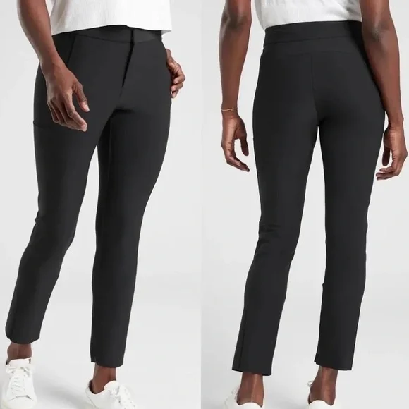 ✨ Athleta Stellar Trouser – Size 4 (Black) ✨ - Picture 2 of 10